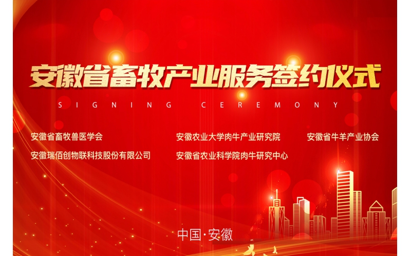 安徽省畜牧產(chǎn)業(yè)服務(wù)機(jī)構(gòu)簽署戰(zhàn)略合作框架協(xié)議圓滿成功